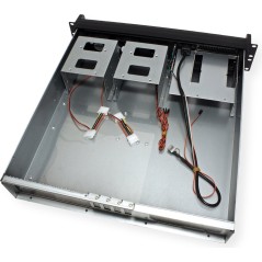 Inter-Tech IPC 2U-2098-SK Rackmount Micro-ATX Case - No Power Supply - Sleek Black Design for Optimal Performance